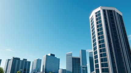 Fototapeta premium Modern City Skyline