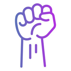 fist Gradient icon