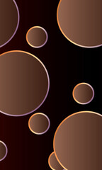 Air circles flat set, , vector design elements, perfect for digital wallpaper or decor, display screens