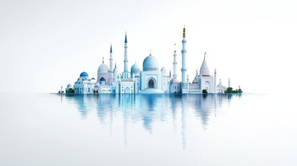 Fototapeta premium Islamic Architecture Skyline Reflection