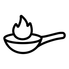 frying pan Line Icon