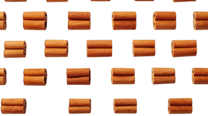 Cinnamon sticks pattern on black background for design or texture
