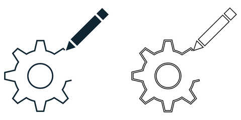 industrial design icon vector, product sketches, prototypes, tools, gears, and 3D models