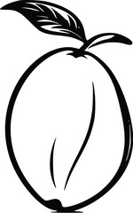 mango-silhouette-vector-art-on-white-background.eps