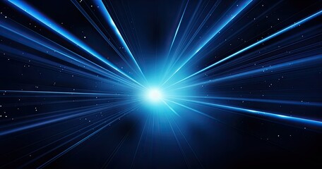A burst of blue light radiating outward, symbolizing energy and cosmic phenomena.