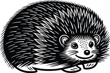 Cute Cartoon Lizard in a Vintage Style Illustration