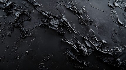 Fototapeta premium Abstract Black Texture: A Monochromatic Masterpiece