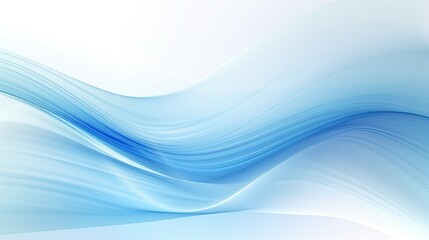 Naklejka premium Abstract blue waves create a serene and calming background for design purposes.