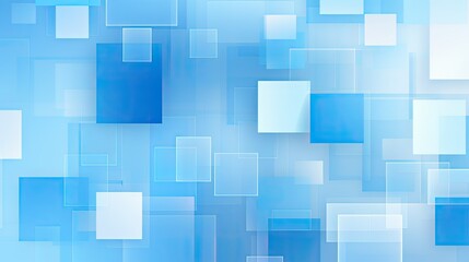 Obraz premium Abstract blue background with overlapping squares, creating a modern and clean design.