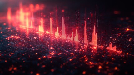 Abstract Cityscape: Digital Data Visualization