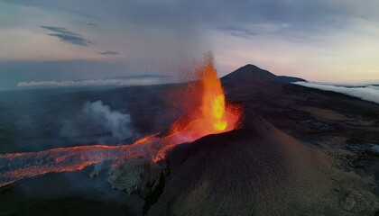 The roar of the eruption echoes through the valley.  