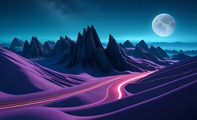 Beautiful and Peaceful Nature Scenery Illustration Landscape Countryside Tranquil Vibrant and Colorful