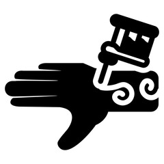 Tatto glyph icon