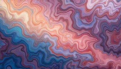 Fototapeta premium Abstract Swirling Marble Pattern In Blues And Pinks