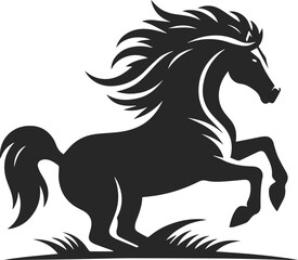 horse silhouette illustration