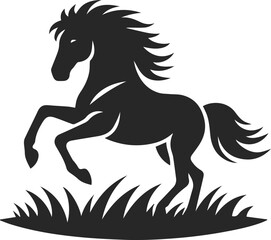 horse silhouette vector