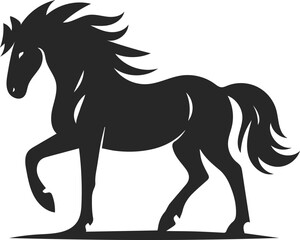 horse illustration silhouette