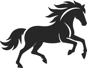 horse isolated on white