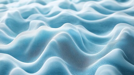 Obraz premium Abstract Blue Fabric Wave Pattern Design