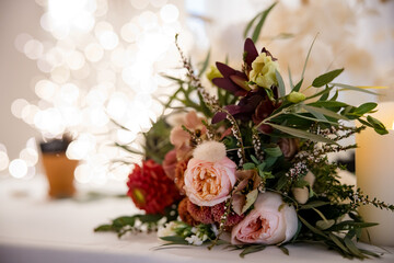 Beautiful earth tone bridal bouquet