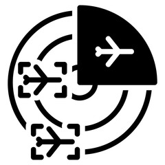 Radar glyph icon