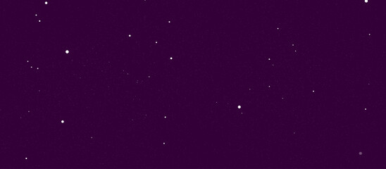 Purple sky with many stars in the shape of the milky way, astronomy background, Vector illustration. landscape