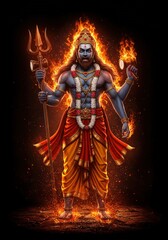 Fototapeta premium Maha Shivratri, a Hindu festival celebrated of Shiva Lord