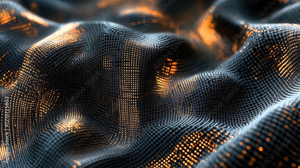 Poster a dynamic digital design with futuristic cubes, ai data flows, and cloud technology, representing th