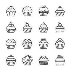 A collection of cupcakes with various toppings and flavors