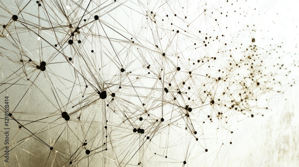 Poster A modern representation of ICOAST-INTERNET, with digital lines and connections forming a network, symbolizing the evolving role of the internet