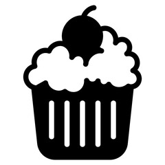 Muffin glyph icon