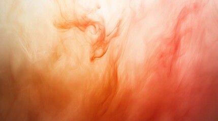 Abstract orange smoke swirls, studio background, design element