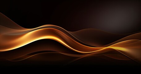 Fototapeta premium Abstract waves of warm colors creating a smooth, flowing design for visual appeal.