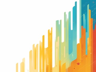 Abstract Colorful Striped Gradient Design