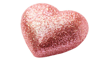 Obraz premium Pink heart on transparent background