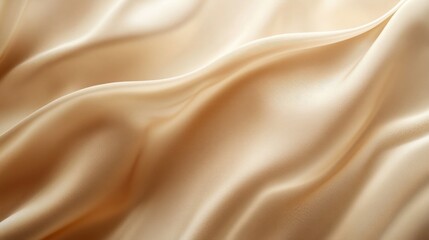 Obraz premium Elegant Draped Beige Silk Fabric Texture