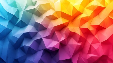 Abstract Colorful Triangular Geometric Pattern Design