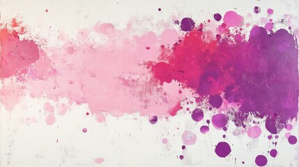 Obraz premium Abstract Pink And Purple Acrylic Painting Splashes