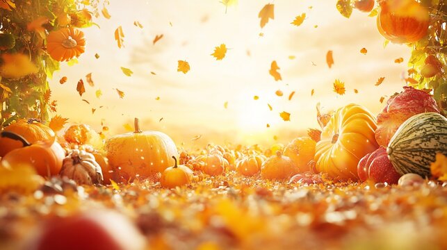 October Background. View