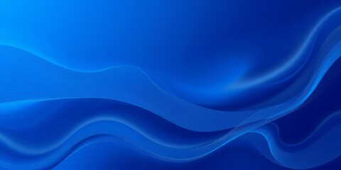 Fototapeta premium Abstract blue gradient wave line art design with smooth flowing curves, creating a mysterious and liquid-like motion, liquid, curve