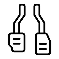 pedal Line Icon