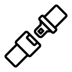 seatbelt Line Icon