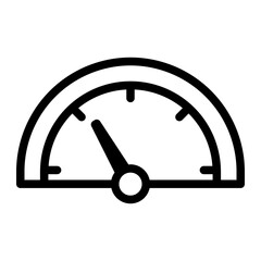 speedometer Line Icon