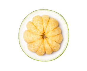 Grapefruit on white