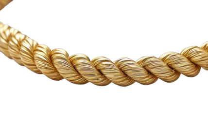 Golden rope curve on black, potential design element