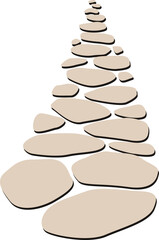 Stone Path Walkway Texture Illustration