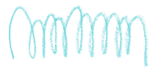 light blue pencil strokes isolated on transparent background