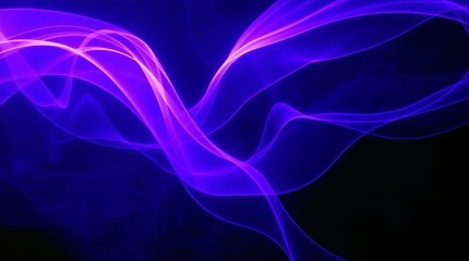 Fototapeta premium Deep ultraviolet hues, creative light art, abstract patterns, vivid purples, high contrast, flowing light, artistic lighting, bold and striking aesthetic