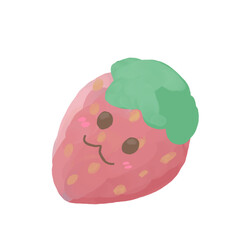 strawberry fruit cake kawaii
