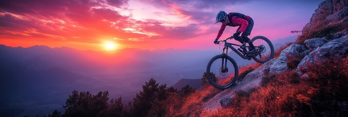 Sunset Mountain Biking Adventure: Epic Ride Above the Clouds